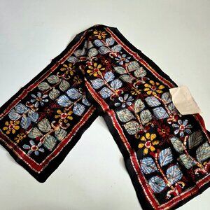 NWT 100%  Silk Floral Scarf